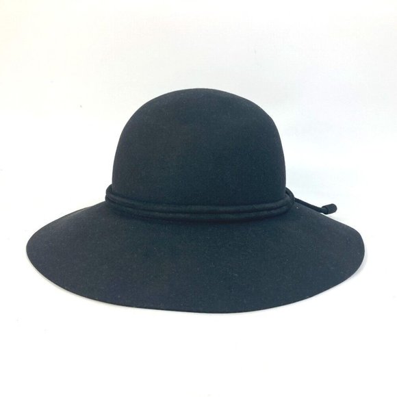 HERMES rope hat Wool x Leather - Picture 4 of 14